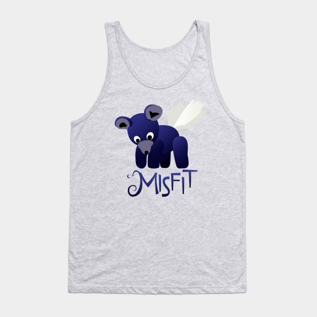 Misfit - Winged Bear Tank Top by JPenfieldDesigns